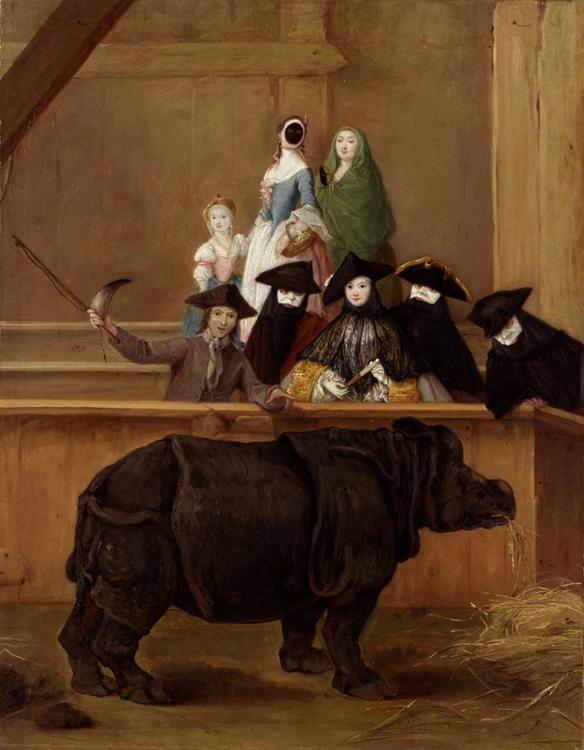 LONGHI, Pietro The Rhinoceros (mk08) oil painting image
